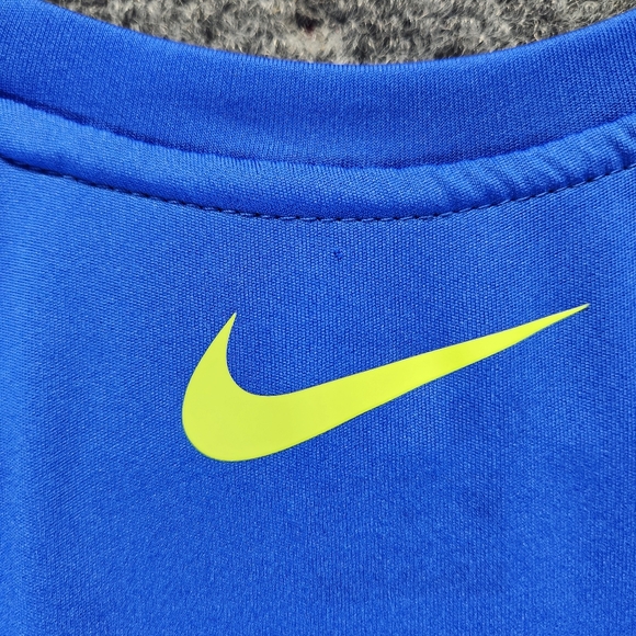 Nike Swim Shirt UPF 40+ Men's Size Medium Blue Summer Surf Activewear Outdoor - Picture 9 of 12